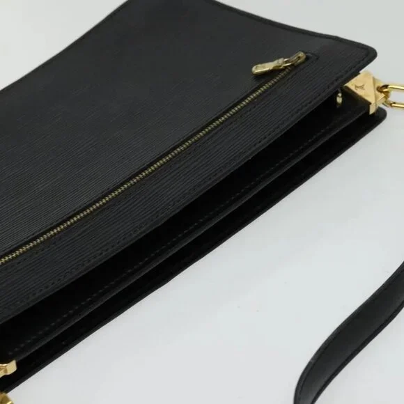 LOUIS VUITTON Epi Angian Shoulder Bag 2way Black